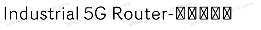 Industrial 5G Router字体转换